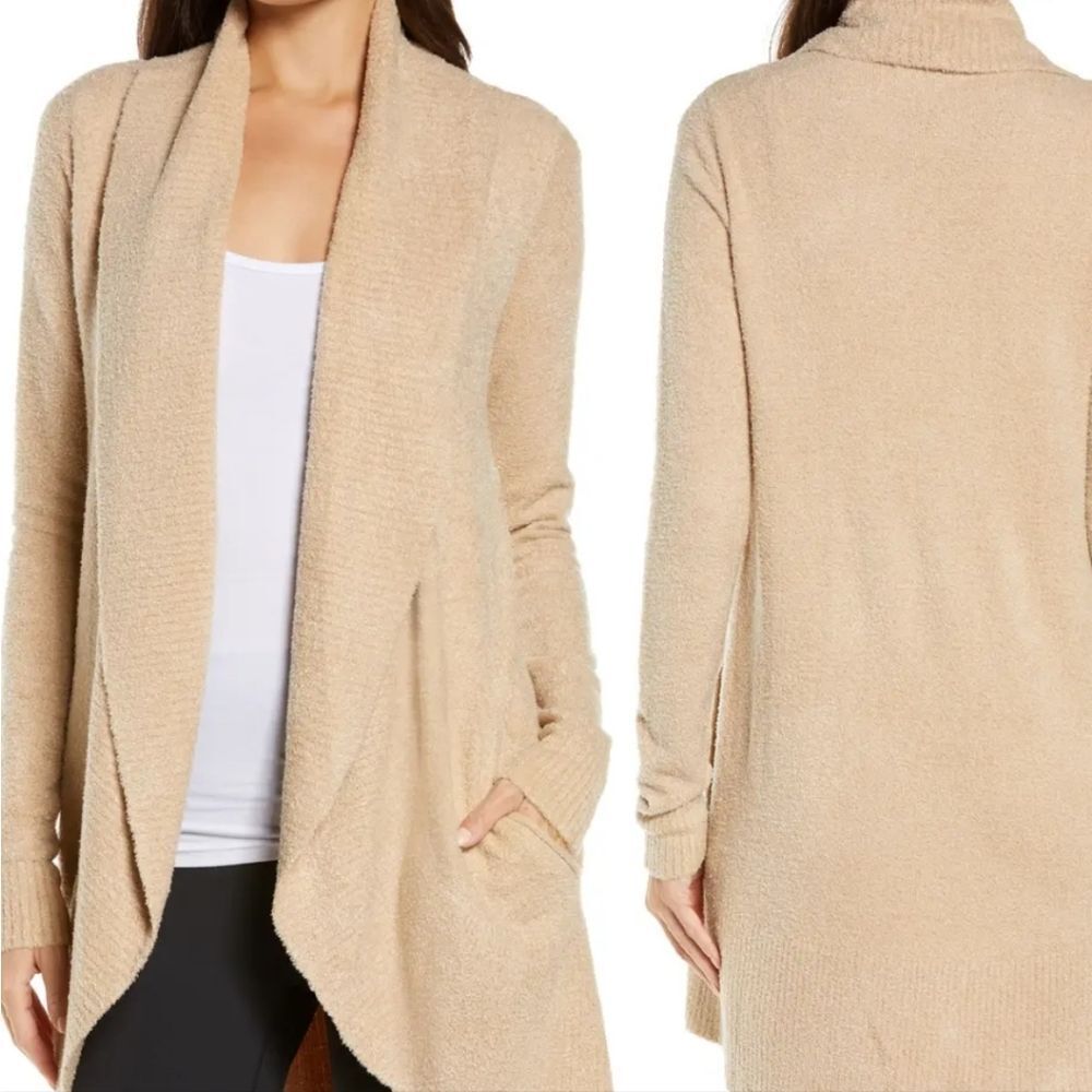 Barefoot Dreams Cozy Chic Lite Circle Cardigan- Camel